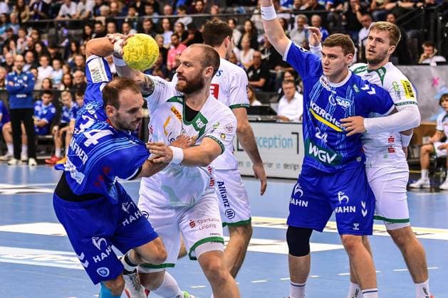 TVB Stuttgart - SC DHfK Leipzig; Stuttgart, 08.06.2025 ; Stuttgart, 08.06.2025 - 34. Spieltag der Handball-Bundesliga, TVB Stuttgart - SC DHfK Leipzig, Porsche-Arena, Stuttgart. Copyright: xBEAUTIFULxSPORTS Märklx