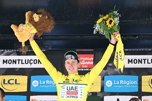 Sport Themen der Woche KW23 Sport Bilder des Tages 08-06-2025 Criterium Du Dauphine Libere; Tappa 01 Domerat - Montlucon; 2025, Uae Team Emirates - Xrg; Pogacar, Tadej; Montlucon; 