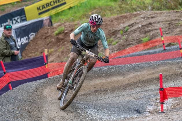 MOUNTAINBIKE - UCI MTB World Series LEOGANG,AUSTRIA,08.JUN.25 - CYCLING, MOUNTAIN BIKE - UCI Mountainbike World Cup, Cross-Country Olympic. Image shows Ramona Forchini (SUI).  GEPAxpictures xWolfgangxKofler