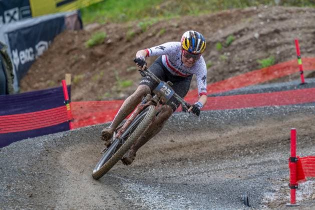MOUNTAINBIKE - UCI MTB World Series LEOGANG,AUSTRIA,08.JUN.25 - CYCLING, MOUNTAIN BIKE - UCI Mountainbike World Cup, Cross-Country Olympic. Image shows Laura Stigger (AUT).  GEPAxpictures xWolfgangxKofler