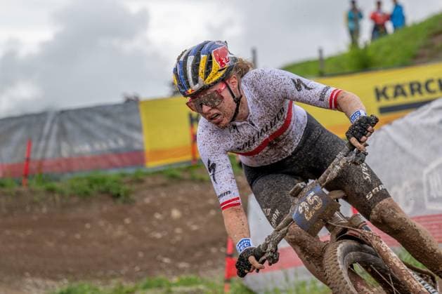 MOUNTAINBIKE - UCI MTB World Series LEOGANG,AUSTRIA,08.JUN.25 - CYCLING, MOUNTAIN BIKE - UCI Mountainbike World Cup, Cross-Country Olympic. Image shows Laura Stigger (AUT).  GEPAxpictures xWolfgangxKofler