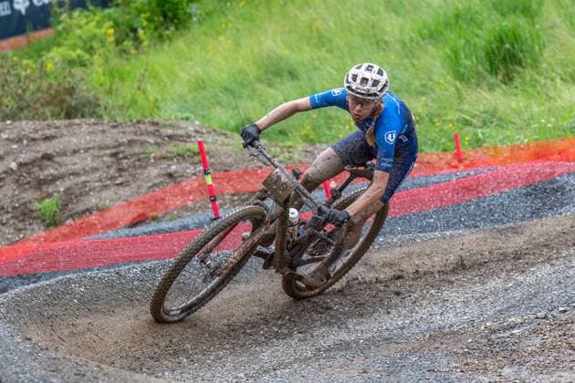 MOUNTAINBIKE - UCI MTB World Series LEOGANG,AUSTRIA,08.JUN.25 - CYCLING, MOUNTAIN BIKE - UCI Mountainbike World Cup, Cross-Country Olympic. Image shows Tamara Wiedmann (AUT).  GEPAxpictures xWolfgangxKofler