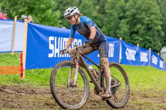 MOUNTAINBIKE - UCI MTB World Series LEOGANG,AUSTRIA,08.JUN.25 - CYCLING, MOUNTAIN BIKE - UCI Mountainbike World Cup, Cross-Country Olympic. Image shows Mona Mitterwallner (AUT).  GEPAxpictures xWolfgangxKofler