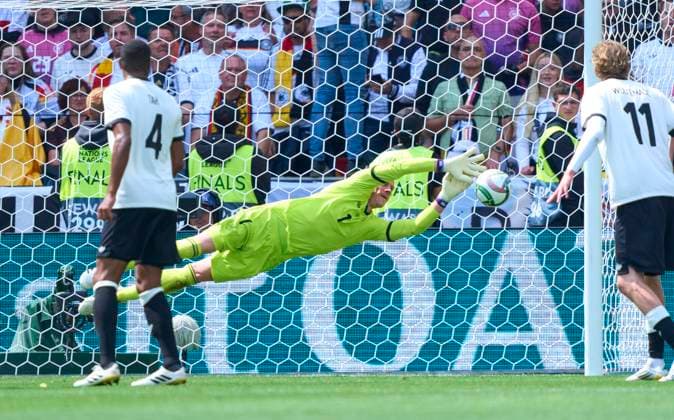 Marc-Andre ter Stegen, DFB 1 in the UEFA Nations League 2025 Third Place match GERMANY - FRANCE in Season 2024 2025 at June 8, 2025 in Stuttgart, Germany.