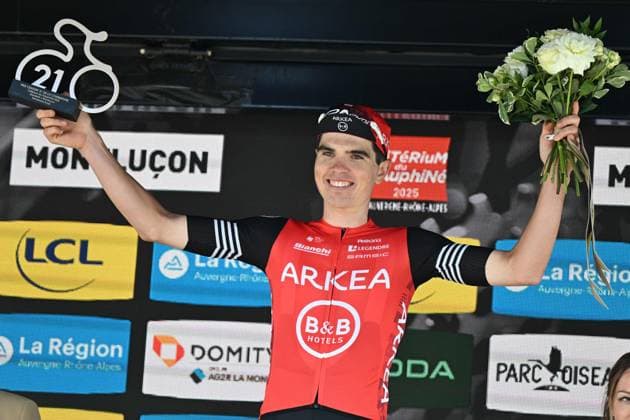 08-06-2025 Criterium Du Dauphine Libere; Tappa 01 Domerat - Montlucon; 2025, Arkea - Beb Hotel; Thierry, Pierre; Montlucon; 