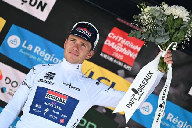 08-06-2025 Criterium Du Dauphine Libere; Tappa 01 Domerat - Montlucon; 2025, Soudal - Quick Step; Evenepoel, Remco; Montlucon; 