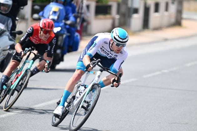 08-06-2025 Criterium Du Dauphine Libere; Tappa 01 Domerat - Montlucon; 2025, Bahrain - Victorious; Wright, Fred; Montlucon; 