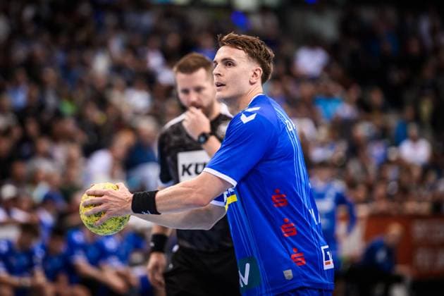 Max Haefner (TVB Stuttgart, 03) GER, TVB Stuttgart - SC DHfK Leipzig, DAIKIN HBL, Handball, Bundesliga, 34. Spieltag, Spielzeit 2024 2025, 08.06.2025 GER, TVB Stuttgart - SC DHfK Leipzig, DAIKIN HBL, Handball, Bundesliga, 34. Spieltag, Spielzeit 2024 2025, 08.06.2025 Stuttgart Copyright: xSandyxDinkelackerx EP_SDR