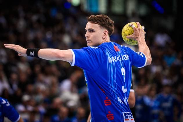 Max Haefner (TVB Stuttgart, 03) GER, TVB Stuttgart - SC DHfK Leipzig, DAIKIN HBL, Handball, Bundesliga, 34. Spieltag, Spielzeit 2024 2025, 08.06.2025 GER, TVB Stuttgart - SC DHfK Leipzig, DAIKIN HBL, Handball, Bundesliga, 34. Spieltag, Spielzeit 2024 2025, 08.06.2025 Stuttgart Copyright: xSandyxDinkelackerx EP_SDR