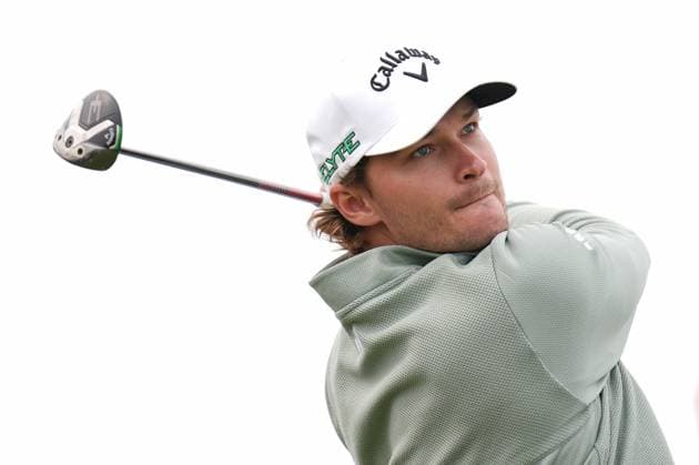 RBC Canadian Open 2025 - Final Round CALEDON, CANADA - JUNE 8 : Rasmussen Hojgaard of Denmark hits his tee shot on the 1st hole during the final round of the RBC Canadian Open 2025 at TPC Toronto at Osprey Valley in Caledon, Ontario, Canada on June 8, 2025. Mert Alper Dervis Anadolu Caledon Canada. Editorial use only. Please get in touch for any other usage.  Copyright: x2025xAnadoluxMertxAlperxDervisx