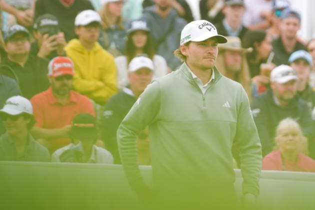 RBC Canadian Open 2025 - Final Round CALEDON, CANADA - JUNE 8 : Rasmussen Hojgaard of Denmark is seen before his tee shot on the 1st hole during the final round of the RBC Canadian Open 2025 at TPC Toronto at Osprey Valley in Caledon, Ontario, Canada on June 8, 2025. Mert Alper Dervis Anadolu Caledon Canada. Editorial use only. Please get in touch for any other usage.  Copyright: x2025xAnadoluxMertxAlperxDervisx