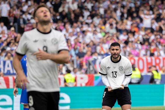 Stuttgart, Germany, June 08st 2025: Bad mood at Deniz Undav (13 GER) after the defeat after the UEFA Nations League 3rd Place between Germany and France at Stuttgart Arena in Stuttgart, Germany. Philipp Kresnik (Philipp Kresnik SPP) Copyright: xPhilippxKresnikx xSPPx spp-en-PhKrSp-_KRE1713