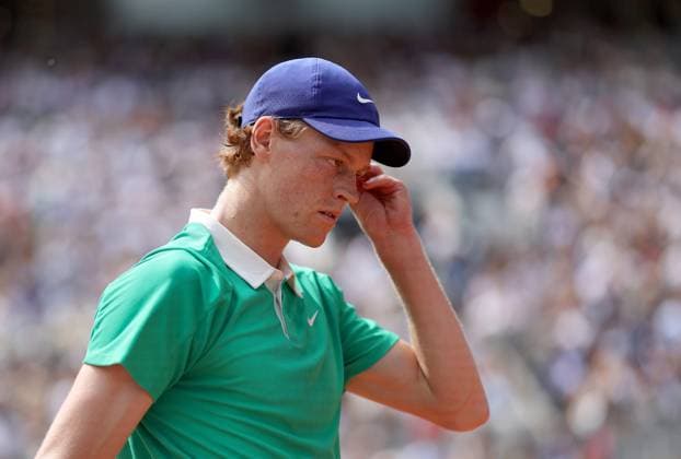 Jannik Sinner of Italy French Open Tennis, Day Fifteen, Tennis, Roland Garros, Paris, France - 08 Jun 2025 EDITORIAL USE ONLY No use with unauthorised audio, video, data, fixture lists, club league logos or live services. Online in-match use limited to 120 images, no video emulation. No use in betting, games or single club league player publications.  Copyright: xEllaxLing Shutterstockx 15346226w