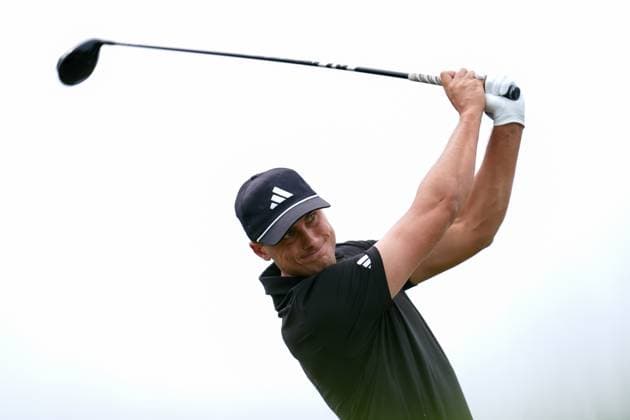 RBC Canadian Open 2025 - Final Round CALEDON, CANADA - JUNE 8 : Ludvig Aberg of Sweden hits his tee shot on the 1st hole during the final round of the RBC Canadian Open 2025 at TPC Toronto at Osprey Valley in Caledon, Ontario, Canada on June 8, 2025. Mert Alper Dervis Anadolu Ontario Canada. Editorial use only. Please get in touch for any other usage.  Copyright: x2025xAnadoluxMertxAlperxDervisx