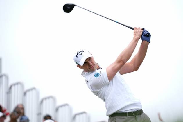RBC Canadian Open 2025 - Final Round CALEDON, CANADA - JUNE 8 : Thomas Detry of Belgium hits his tee shot on the 1st hole during the final round of the RBC Canadian Open 2025 at TPC Toronto at Osprey Valley in Caledon, Ontario, Canada on June 8, 2025. Mert Alper Dervis Anadolu Ontario Canada. Editorial use only. Please get in touch for any other usage.  Copyright: x2025xAnadoluxMertxAlperxDervisx