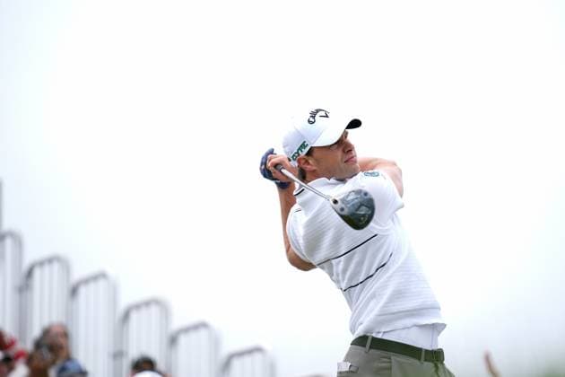 RBC Canadian Open 2025 - Final Round CALEDON, CANADA - JUNE 8 : Thomas Detry of Belgium hits his tee shot on the 1st hole during the final round of the RBC Canadian Open 2025 at TPC Toronto at Osprey Valley in Caledon, Ontario, Canada on June 8, 2025. Mert Alper Dervis Anadolu Ontario Canada. Editorial use only. Please get in touch for any other usage.  Copyright: x2025xAnadoluxMertxAlperxDervisx