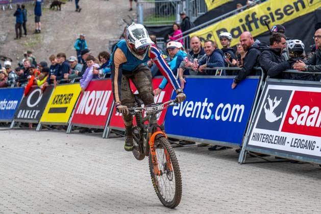 MOUNTAINBIKE - UCI MTB World Series LEOGANG,AUSTRIA,08.JUN.25 - CYCLING, MOUNTAIN BIKE - UCI Mountainbike World Cup, Enduro. Image shows William Scheele (NOR).  GEPAxpictures xWolfgangxKofler