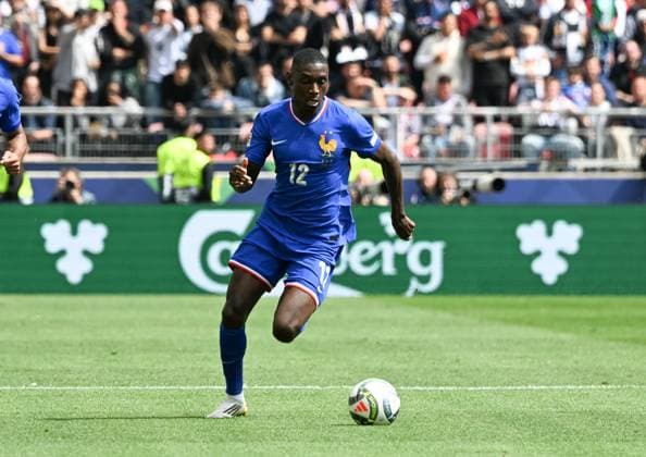 08.06.2025, xsltx, Fussball UEFA Nations League Platz 3, Deutschland - Frankreich v.l. Randal Kolo Muani (Frankreich) (DFL DFB REGULATIONS PROHIBIT ANY USE OF PHOTOGRAPHS as IMAGE SEQUENCES and or QUASI-VIDEO)