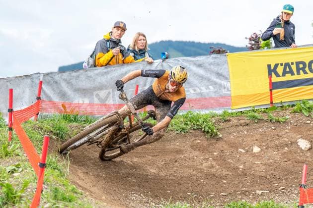 MOUNTAINBIKE - UCI MTB World Series LEOGANG,AUSTRIA,08.JUN.25 - CYCLING, MOUNTAIN BIKE - UCI Mountainbike World Cup, Cross-Country Olympic. Image shows Mathis Azzaro (FRA).  GEPAxpictures xWolfgangxKofler