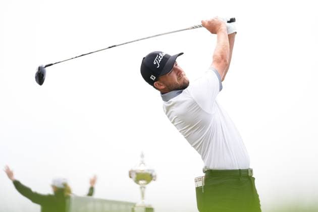 RBC Canadian Open 2025 - Final Round CALEDON, CANADA - JUNE 8 : Lee Hodges of the United States hits a tee shot during the final round of the RBC Canadian Open 2025 at TPC Toronto at Osprey Valley in Caledon, Ontario, Canada on June 8, 2025. Mert Alper Dervis Anadolu Ontario Canada. Editorial use only. Please get in touch for any other usage.  Copyright: x2025xAnadoluxMertxAlperxDervisx