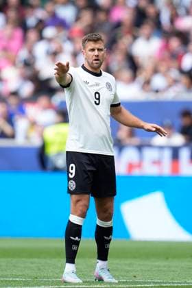Niclas Fullkrug (Germany) gestures, UEFA Nations League 2025 Third Place Match, Germany and France, Stuttgart Arena, June 8, 2025, Stuttgart, Germany.