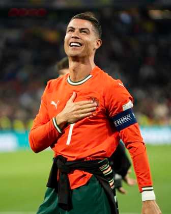 Bilder des Jahres 2025, Sport 06 Juni Sport Themen der Woche KW23 Sport Bilder des Tages UEFA Nations League Final: Portugal vs Spain Cristiano Ronaldo of Portugal reacts emotionally after winning the UEFA Nations League final against Spain at Allianz Arena in Munich. Copyright: xTaiseixIwamotox