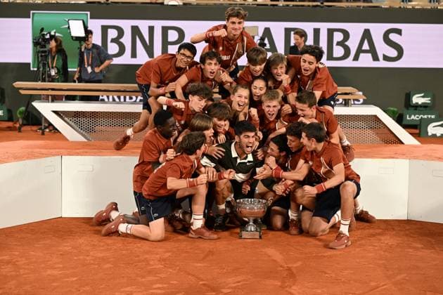 2025 Roland Garros Mens Final Winner : Carlos Alcaraz (ESP) Runner Up Jannik Sinner