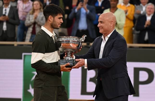 2025 Roland Garros Mens Final Winner : Carlos Alcaraz (ESP) Runner Up Jannik Sinner