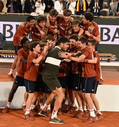 2025 Roland Garros Mens Final Winner : Carlos Alcaraz (ESP) Runner Up Jannik Sinner