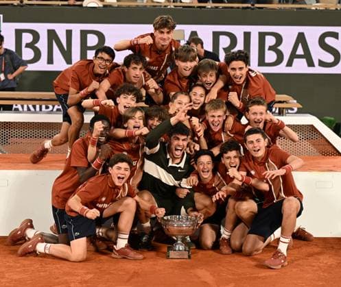 2025 Roland Garros Mens Final Winner : Carlos Alcaraz (ESP) Runner Up Jannik Sinner