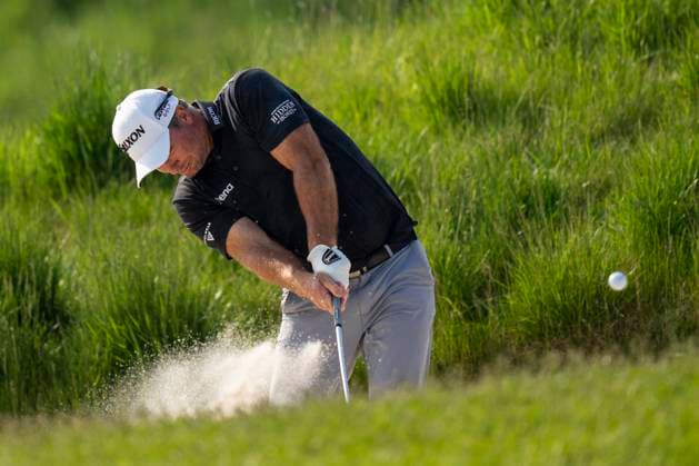 June 8, 2025, Caledon, On, CANADA: Ryan Fox of New Zealand hits a shot out of the bunker on the 18th hole during a playoff hole in the final round of the RBC Canadian Open in Caledon, Ont. on Sunday, June 8, 2025. Canada News - June 8, 2025  - ZUMAc35_ 20250608_zaf_c35_036 Copyright: xAndrewxLahodynskyjx