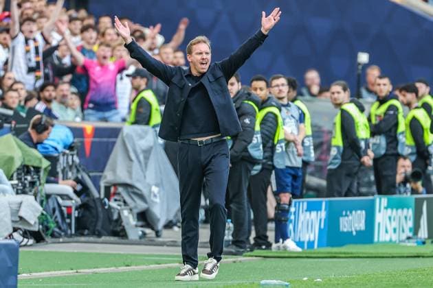 UEFA Nations League Spiel um Platz 3 - 24 25 - Deutschland - Frankreich am 08.06.2025 in der MHP Arena in Stuttgart Trainer Coach Julian Nagelsmann (Deutschland) gestikuliert