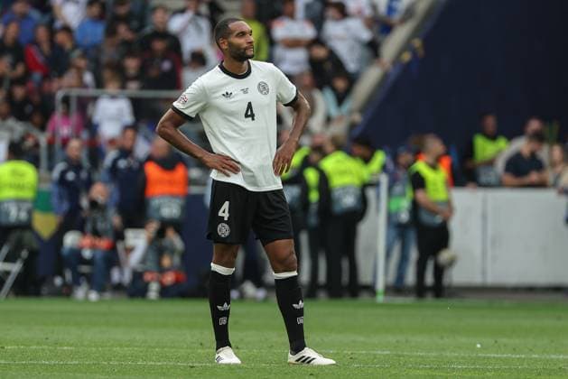 UEFA Nations League Spiel um Platz 3 - 24 25 - Deutschland - Frankreich am 08.06.2025 in der MHP Arena in Stuttgart Jonathan Tah(Deutschland 4) unzufrieden, enttäuscht, enttaeuscht, niedergeschlagen