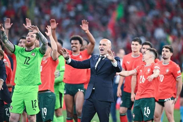 2025 UEFA Nations League Final: Portugal vs. Spain Portugal celebrate winning the trophy a second time after the 2025 UEFA Nations League Final: Portugal vs. Spain on 08 June 2025, at Munich Football Arena, in Munich, Germany Munich Munich Football Arena Germany Copyright: xAlexandraxFechetex DSC_3422