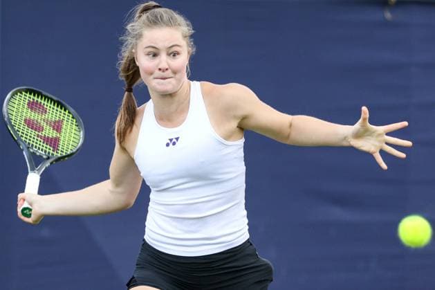 Sport Bilder des Tages Ilkley Tennis Club, England, June 8th 2025: Ruby Cooling during the WTA, Tennis Damen 125 Lexus Ilkley Open match with Celine Naef at Ilkley Tennis Club in Ilkley, England on June 8th 2025. (Sean Chandler SPP) Copyright: xSeanxChandlerx xSPPx spp-en-SeChSp-WTA 125 Lexus Ilkley Open - Celine Naef v Ruby Cooling - Ilkley Tennis Club-22F5A2815