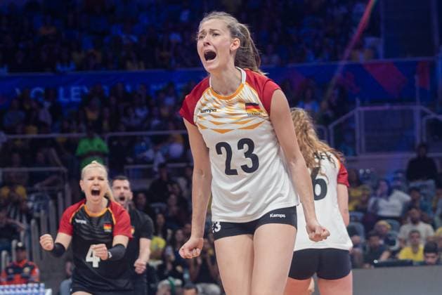 Czech Republic vs Germany RIO DE JANEIRO, RJ - 08.06.2025: CZECH REPUBLIC VS GERMANY - Germany& 39;s women& 39;s volleyball team beat the Czech Republic 3-1 at Maracanazinho in Rio de Janeiro, RJ, this Sunday (08). (Photo: Letycia Miller Fotoarena) x2751267x  LetyciaxMiller