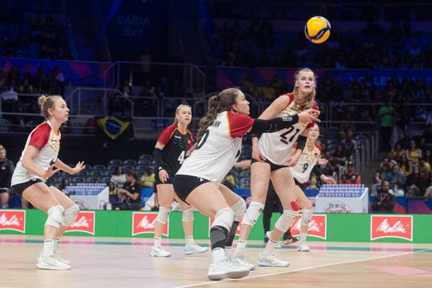 Czech Republic vs Germany RIO DE JANEIRO, RJ - 08.06.2025: CZECH REPUBLIC VS GERMANY - Germany& 39;s women& 39;s volleyball team beat the Czech Republic 3-1 at Maracanazinho in Rio de Janeiro, RJ, this Sunday (08). (Photo: Letycia Miller Fotoarena) x2751299x  LetyciaxMiller