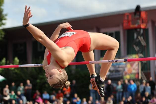 Sport Themen der Woche KW23 Sport Bilder des Tages 08.06.2025, World Athletics Continental Tour Silver, Damen, Herren, 60. Pfingstsportfest Rehlingen, Hochsprung Frauen, Anna-Sophie Schmitt (TSV Bayer 04 Leverkusen) Rehlingen Bungertstadion Saarland Deutschland (DE) *** 08 06 2025, World Athletics Continental Tour Silver, Women, Men, 60 Whitsun Sports Festival Rehlingen, High Jump Women, Anna Sophie Schmitt TSV Bayer 04 Leverkusen Rehlingen Bungertstadion Saarland Germany EN Copyright: xSebastianxBachx