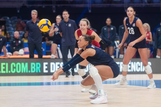 South Korea vs United States RIO DE JANEIRO, RJ - 08.06.2025: SOUTH KOREA VS UNITED STATES - The United States women& 39;s volleyball team beat South Korea 3-0 at Maracanazinho in Rio de Janeiro, RJ, this Sunday (08). (Photo: Letycia Miller Fotoarena) x2751345x  LetyciaxMiller