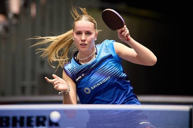 Sport Themen der Woche KW23 Sport Bilder des Tages Favoritin Annett Kaufmann (SV Boeblingen) bei ihrem Auftritt im Viertelfinale der Damen Einzel Konkurrenz GER, TT-Finals Erfurt 2025, Tischtennis, 08.06.2025 GER, TT-Finals Erfurt 2025, Tischtennis, 08.06.2025 Erfurt *** Favorite Annett Kaufmann SV Boeblingen during her appearance in the quarter-finals of the womens singles competition GER, TT Finals Erfurt 2025, Table Tennis, 08 06 2025 GER, TT Finals Erfurt 2025, Table Tennis, 08 06 2025 Erfurt Copyright: xEibner-Pressefoto GeraldxOelze-dexStoppanyx EP_ODS