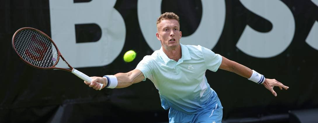 09.06.2025, Boss Open 2025, ATP, Tennis Herren Tour , Weissenhof Stuttgart, Tennis, im Bild: Jiri Leheck ( CZE)