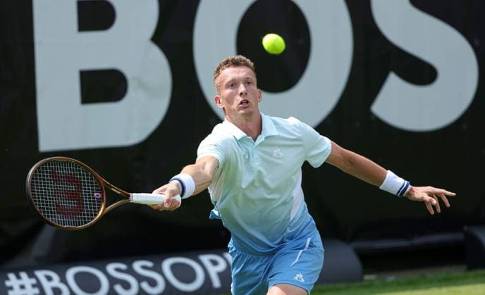 09.06.2025, Boss Open 2025, ATP, Tennis Herren Tour , Weissenhof Stuttgart, Tennis, im Bild: Jiri Leheck ( CZE)