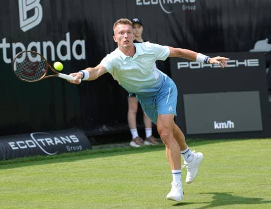 09.06.2025, Boss Open 2025, ATP, Tennis Herren Tour , Weissenhof Stuttgart, Tennis, im Bild: Jiri Leheck ( CZE)