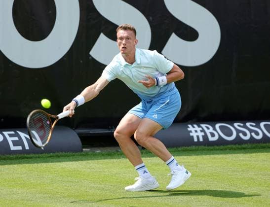 09.06.2025, Boss Open 2025, ATP, Tennis Herren Tour , Weissenhof Stuttgart, Tennis, im Bild: Jiri Leheck ( CZE)