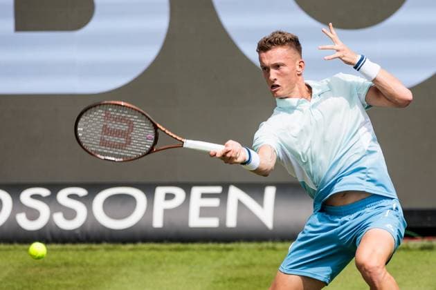 BOSS OPEN ATP250; 09.06.2025 Jiri Lehecka (CZE) im Match gegen Benjamin Bonzi (FRA) BOSS OPEN ATP250; Stuttgart, Tennisclub Weissenhof am 09.06.2025 Copyright: xBEAUTIFULxSPORTS Wunderlx