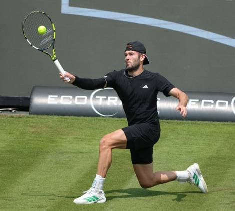 09.06.2025, Boss Open 2025, ATP, Tennis Herren Tour , Weissenhof Stuttgart, Tennis, im Bild: Jacob Fearnley (GBR)