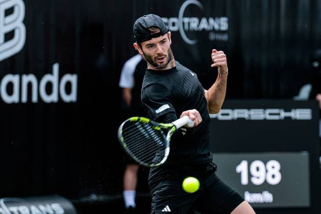 BOSS OPEN ATP250; 09.06.2025 Jacob Fearnley (GBR) im Match gegen Brandon Nakashima (USA) BOSS OPEN ATP250; Stuttgart, Tennisclub Weissenhof am 09.06.2025 Copyright: xBEAUTIFULxSPORTS Wunderlx