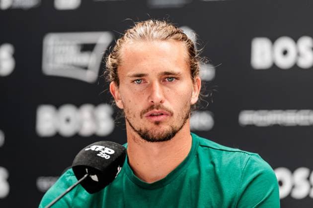 BOSS OPEN ATP250; 09.06.2025 Alexander Zverev (GER) während der Pressekonferenz BOSS OPEN ATP250; Stuttgart, Tennisclub Weissenhof am 09.06.2025 Copyright: xBEAUTIFULxSPORTS Wunderlx