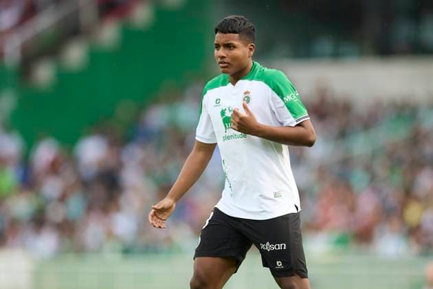 Raing Santander v CD Mirandes - LaLiga Hypermotion 1st Semi Final Play off Jeremy Arevalo of Real Racing Club de Santander looks on during the LaLiga Hypermotion match between Racing Santander and CD Mirandes at Campos de de El Sardinero on June 8, 2025, in Santander, Spain. Santander Campos de Sport de El Sardinero Catalunya Spain RL_RCGvCDM_PF_000143 Copyright: xRicardoxLarreinax