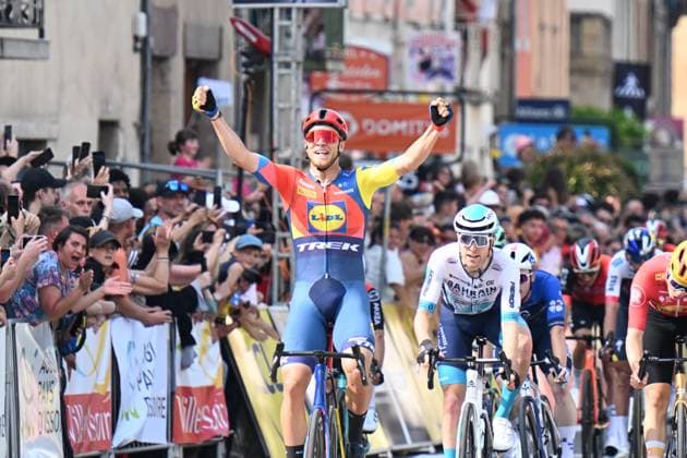 09-06-2025 Criterium Du Dauphine Libere; Tappa 02 Premilhat - Issoire; 2025, Lidl - Trek; Milan, Jonathan; Issoire; 